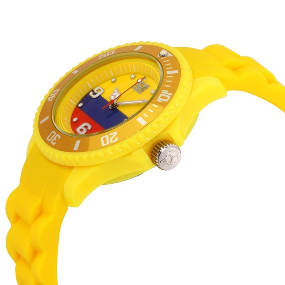 ICE Watch Bold Yellow Silicone Wristwatch with Tricolor Dial - Picture 2 of 9